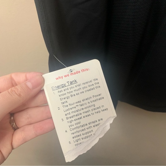 Lululemon Energy Tank in Midnight Iris Multi / Black Size 10 NWT New W1D56S - Picture 10 of 12